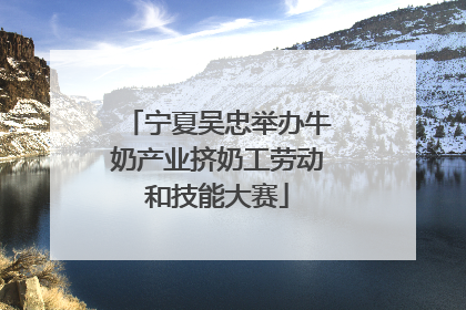 宁夏吴忠举办牛奶产业挤奶工劳动和技能大赛