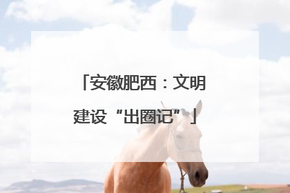 安徽肥西：文明建设“出圈记”