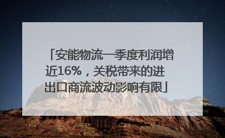 安能物流一季度利润增近16%，关税带来的进出口商流波动影响有限