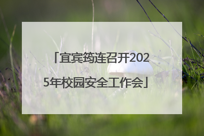 宜宾筠连召开2025年校园安全工作会