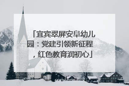 宜宾翠屏安阜幼儿园：党建引领新征程，红色教育润初心