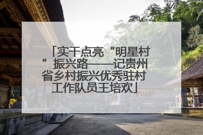实干点亮“明星村”振兴路——记贵州省乡村振兴优秀驻村工作队员王培欢