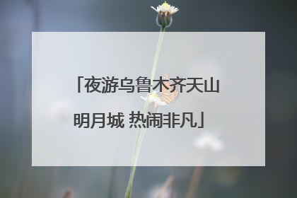 夜游乌鲁木齐天山明月城 热闹非凡