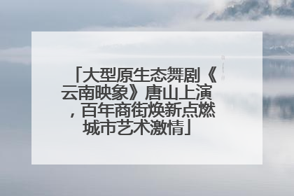 大型原生态舞剧《云南映象》唐山上演，百年商街焕新点燃城市艺术激情