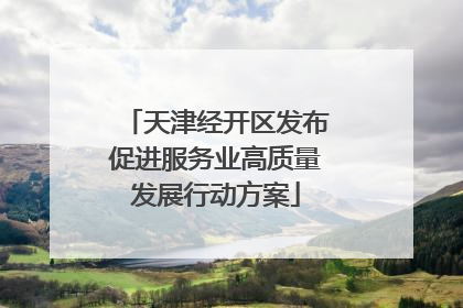 天津经开区发布促进服务业高质量发展行动方案