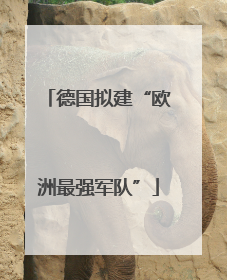 德国拟建“欧洲最强军队”