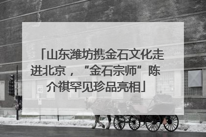 山东潍坊携金石文化走进北京，“金石宗师”陈介祺罕见珍品亮相