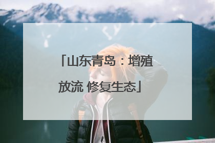 山东青岛：增殖放流 修复生态