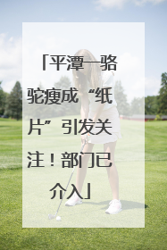 平潭一骆驼瘦成“纸片”引发关注！部门已介入