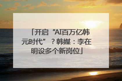 开启“AI百万亿韩元时代”？韩媒：李在明设多个新岗位