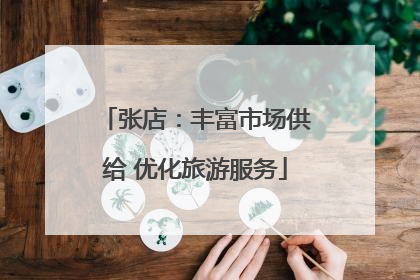 张店：丰富市场供给 优化旅游服务