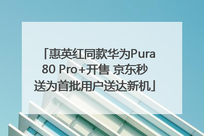 惠英红同款华为Pura 80 Pro+开售 京东秒送为首批用户送达新机