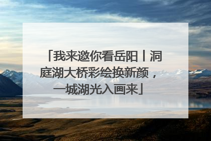 我来邀你看岳阳丨洞庭湖大桥彩绘换新颜，一城湖光入画来