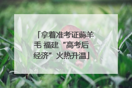 拿着准考证薅羊毛 福建“高考后经济”火热升温