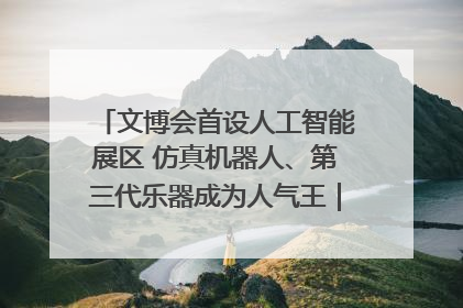 文博会首设人工智能展区 仿真机器人、第三代乐器成为人气王｜文博向“新”