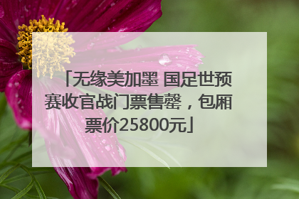 无缘美加墨 国足世预赛收官战门票售罄，包厢票价25800元