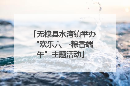 无棣县水湾镇举办“欢乐六一·粽香端午”主题活动