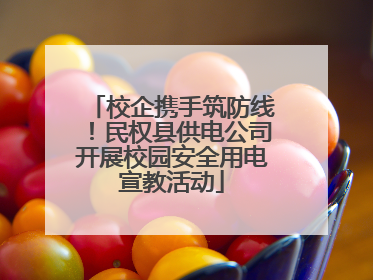 校企携手筑防线！民权县供电公司开展校园安全用电宣教活动