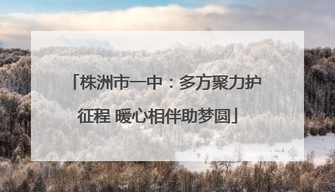 株洲市一中：多方聚力护征程 暖心相伴助梦圆