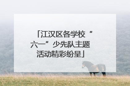 江汉区各学校“六一”少先队主题活动精彩纷呈