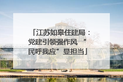 江苏如皋住建局：党建引领强作风 “民呼我应”显担当