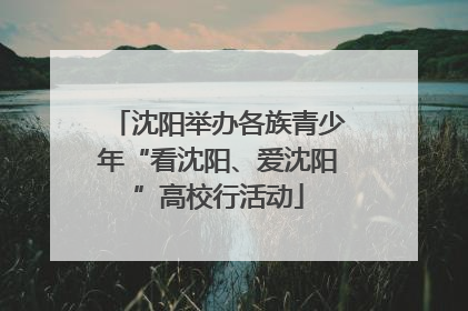 沈阳举办各族青少年“看沈阳、爱沈阳”高校行活动