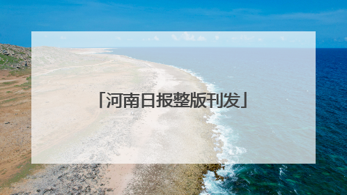 河南日报整版刊发