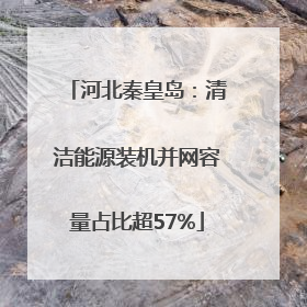 河北秦皇岛：清洁能源装机并网容量占比超57%