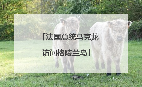 法国总统马克龙访问格陵兰岛