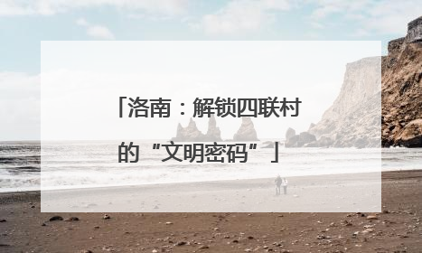 洛南：解锁四联村的“文明密码”