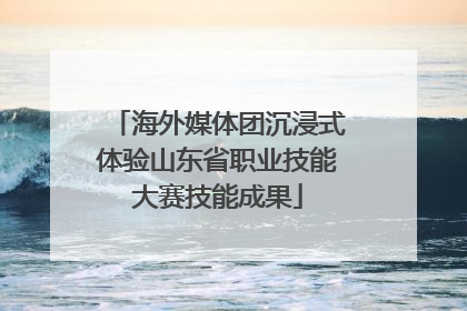 海外媒体团沉浸式体验山东省职业技能大赛技能成果