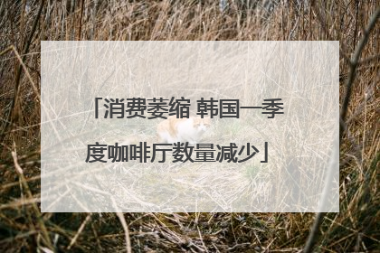 消费萎缩 韩国一季度咖啡厅数量减少