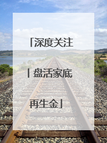 深度关注丨盘活家底再生金