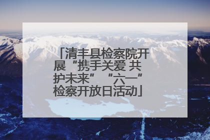 清丰县检察院开展“携手关爱 共护未来”“六一”检察开放日活动