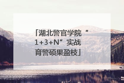 湖北警官学院“1+3+N”实战育警硕果盈枝