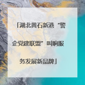 湖北黄石新港“警企党建联盟”叫响服务发展新品牌