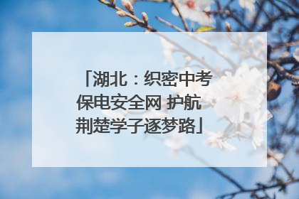 湖北：织密中考保电安全网 护航荆楚学子逐梦路