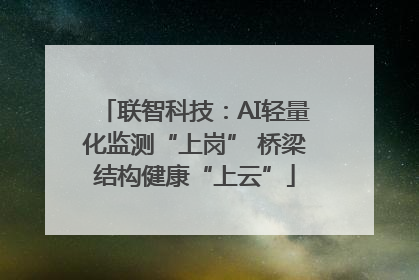 联智科技：AI轻量化监测“上岗” 桥梁结构健康“上云”