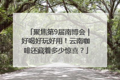 聚焦第9届南博会｜好喝好玩好用！云南咖啡还藏着多少惊喜？