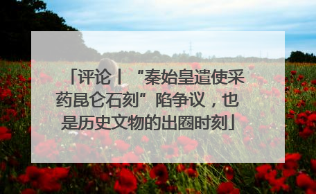 评论丨“秦始皇遣使采药昆仑石刻”陷争议，也是历史文物的出圈时刻