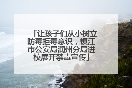 让孩子们从小树立防毒拒毒意识，镇江市公安局润州分局进校展开禁毒宣传