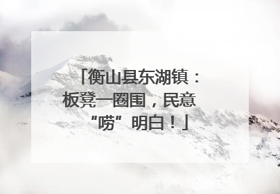 衡山县东湖镇：板凳一圈围，民意“唠”明白！