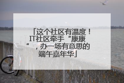这个社区有温度！IT社区牵手“康康”，办一场有意思的端午嘉年华