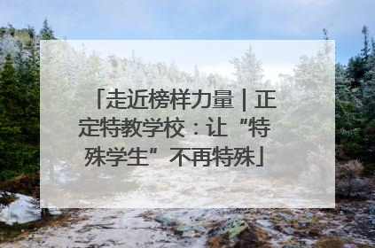 走近榜样力量｜正定特教学校：让“特殊学生”不再特殊