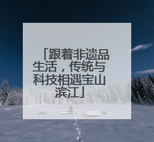 跟着非遗品生活，传统与科技相遇宝山滨江