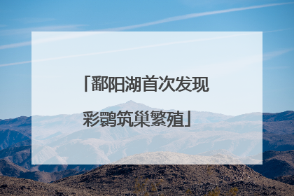 鄱阳湖首次发现彩鹮筑巢繁殖