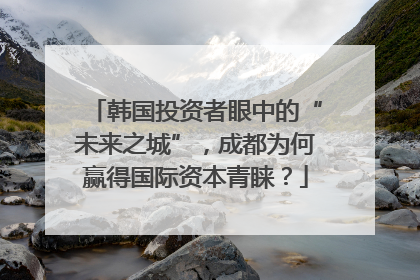 韩国投资者眼中的“未来之城”，成都为何赢得国际资本青睐？