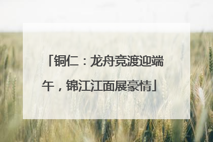 铜仁：龙舟竞渡迎端午，锦江江面展豪情