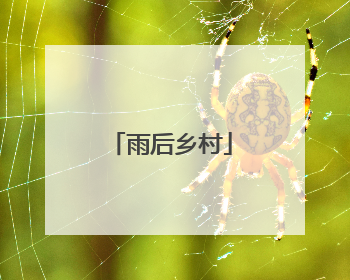 雨后乡村