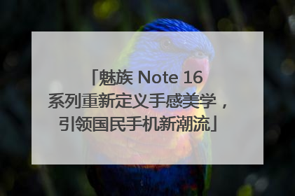 魅族 Note 16系列重新定义手感美学，引领国民手机新潮流
